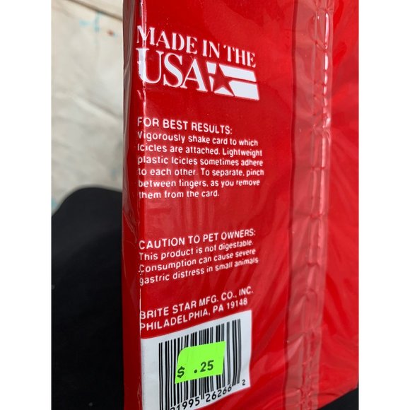 Vintage Bright Star Icicles (Tinsile) 7 Boxes Total of 16000 Stands - Picture 5 of 11